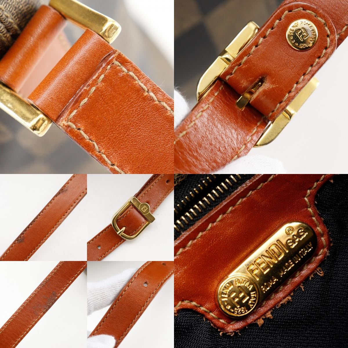 Fendi Shoulder Bag - Brown, PVC/Leather