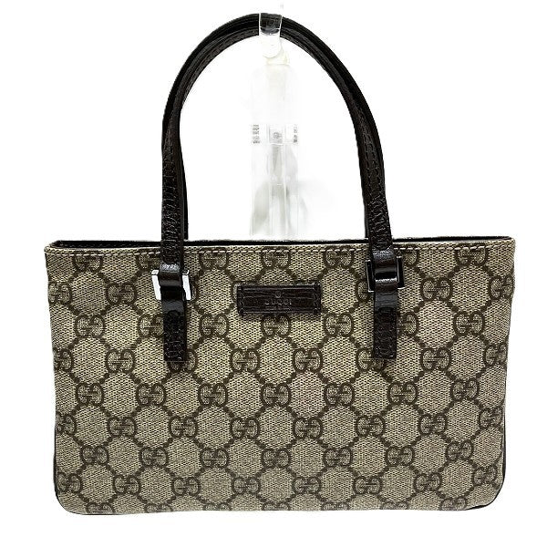 Gucci GG Supreme Handbag - Beige x Dark Brown, Coated Canvas