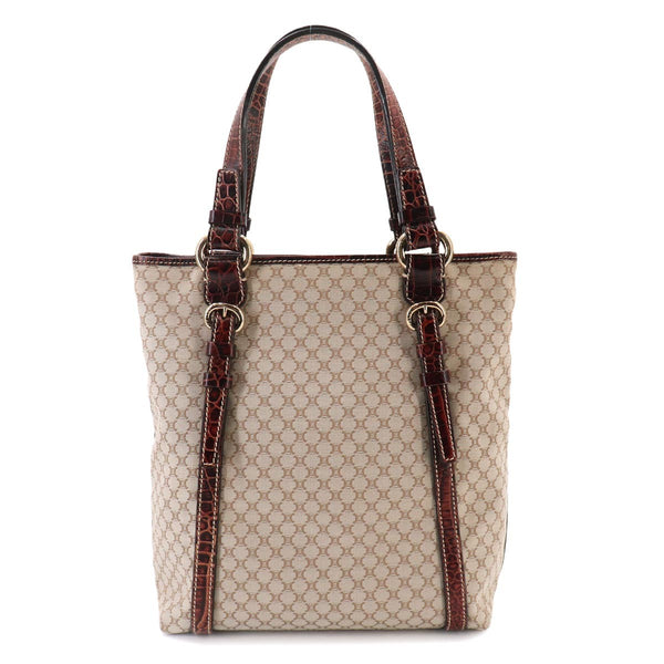 Celine Macadam Tote Bag - Beige, Canvas and Leather