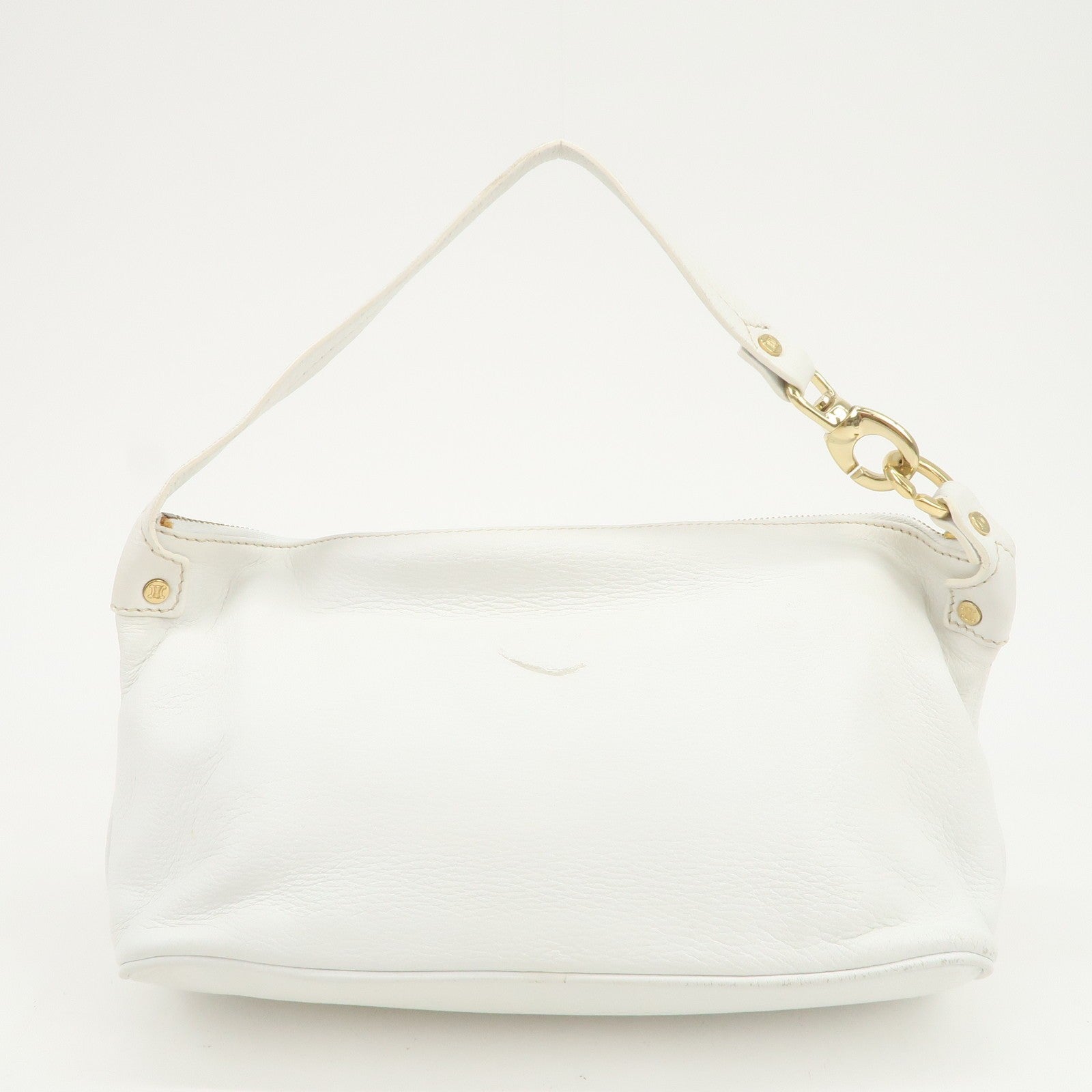 Celine Macadam Shoulder Bag - White, Leather