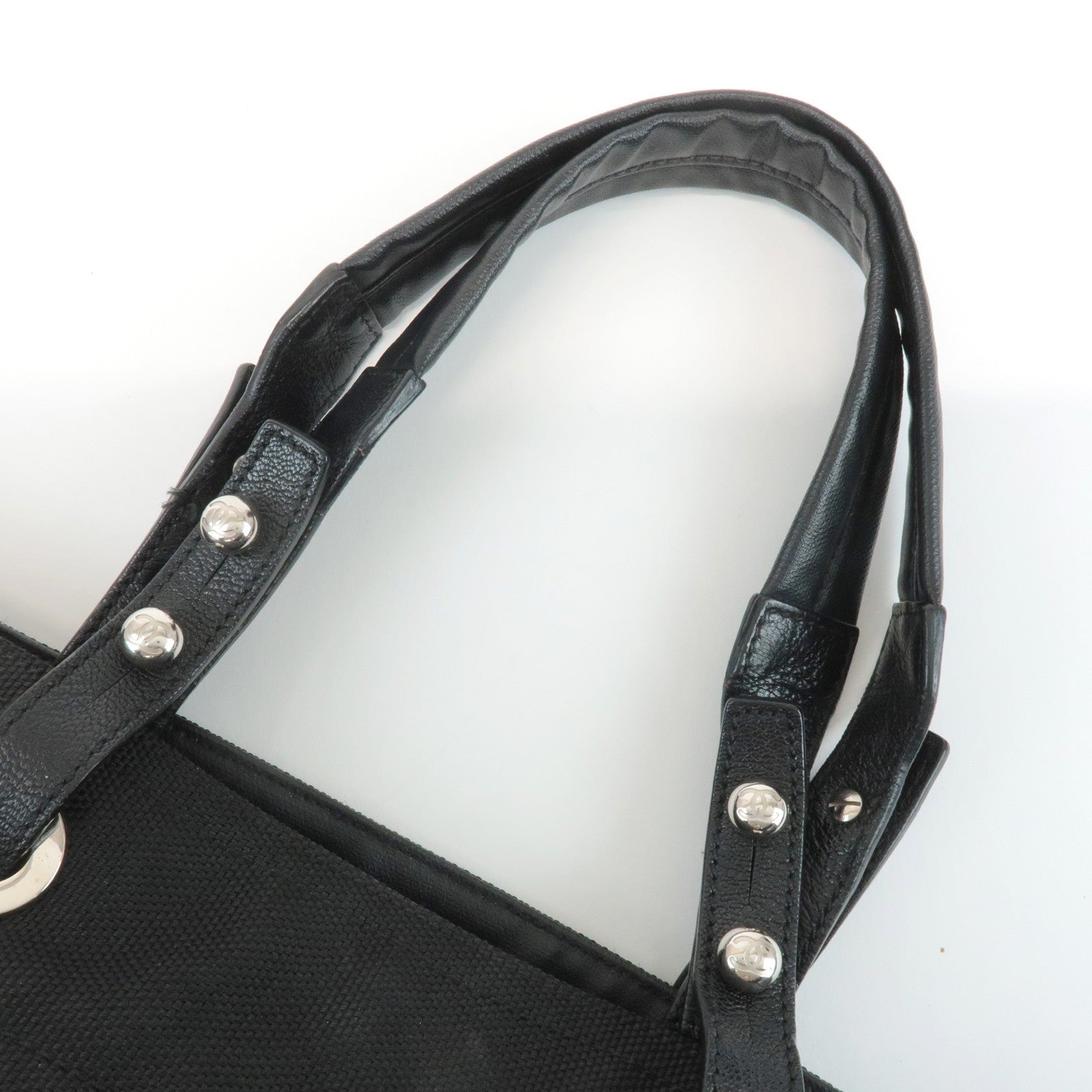 Chanel Paris Biarritz GM Handbag - Black, Canvas