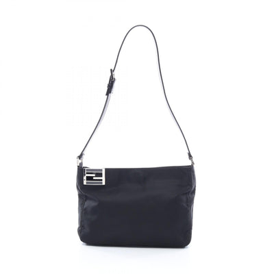 Fendi FF Fittings Shoulder Bag - Black, Nylon Leather