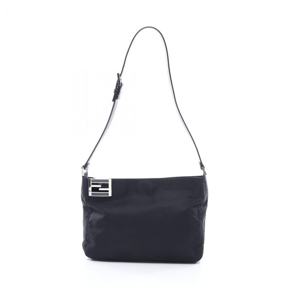 Fendi FF Fittings Shoulder Bag - Black, Nylon Leather