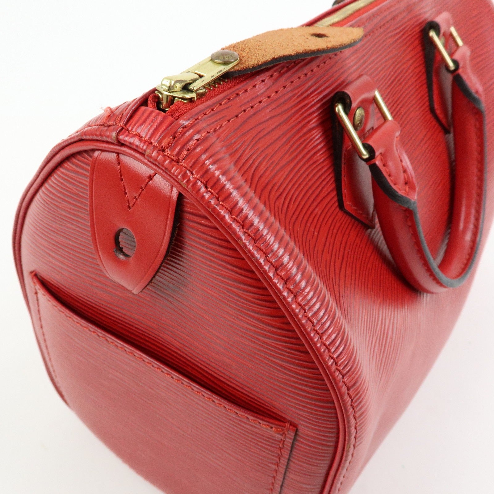 Louis Vuitton Epi Speedy 25 Boston Hand Bag - Castilian Red, Epi Leather