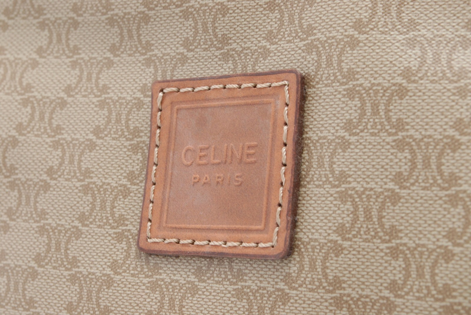 Celine C Charm Clutch Bag - Beige, PVC