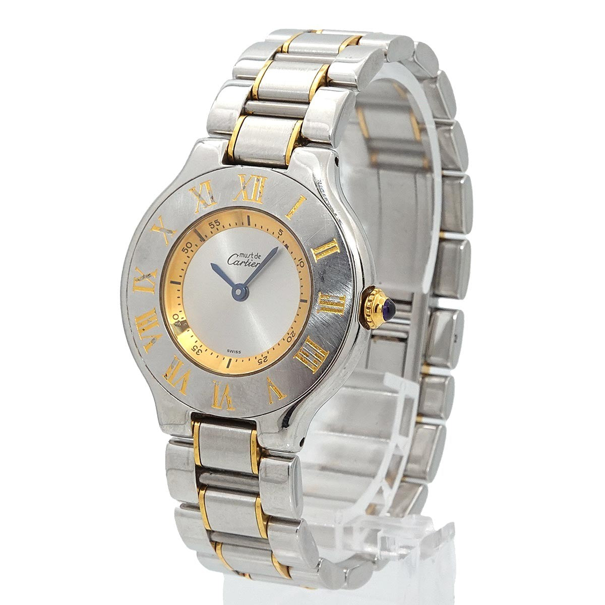 Cartier Must 21 Van Thian Wristwatch - Silver, Stainless steel/YG