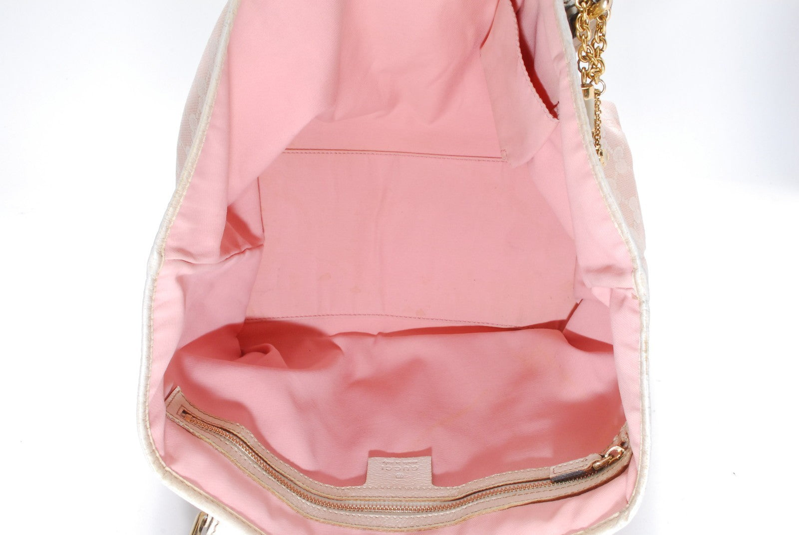 Gucci Sherry Line Hand Tote Shoulder Bag - Pink, Canvas