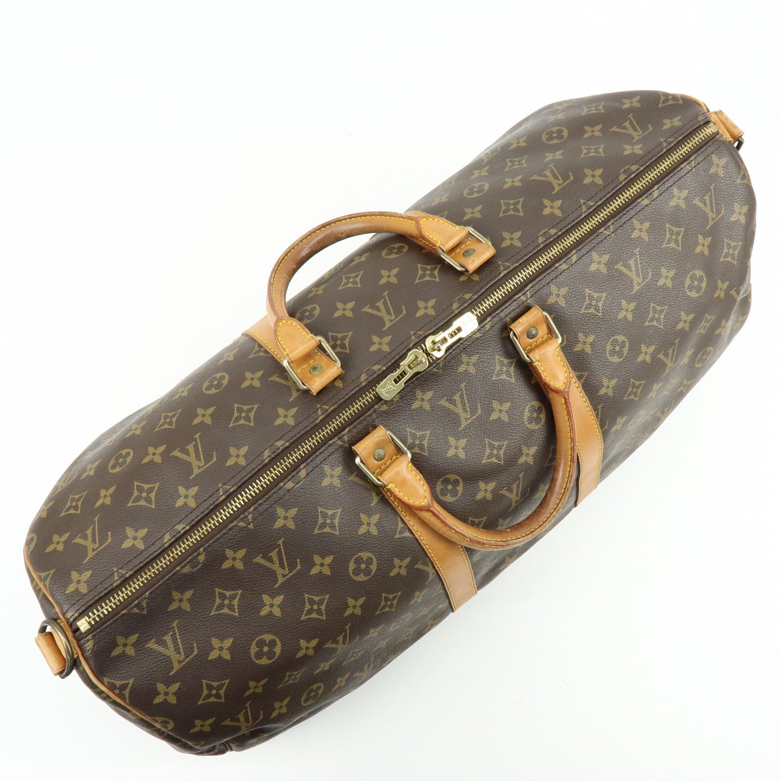 Louis Vuitton Keepall 55 Boston Bag - Monogram, Leather