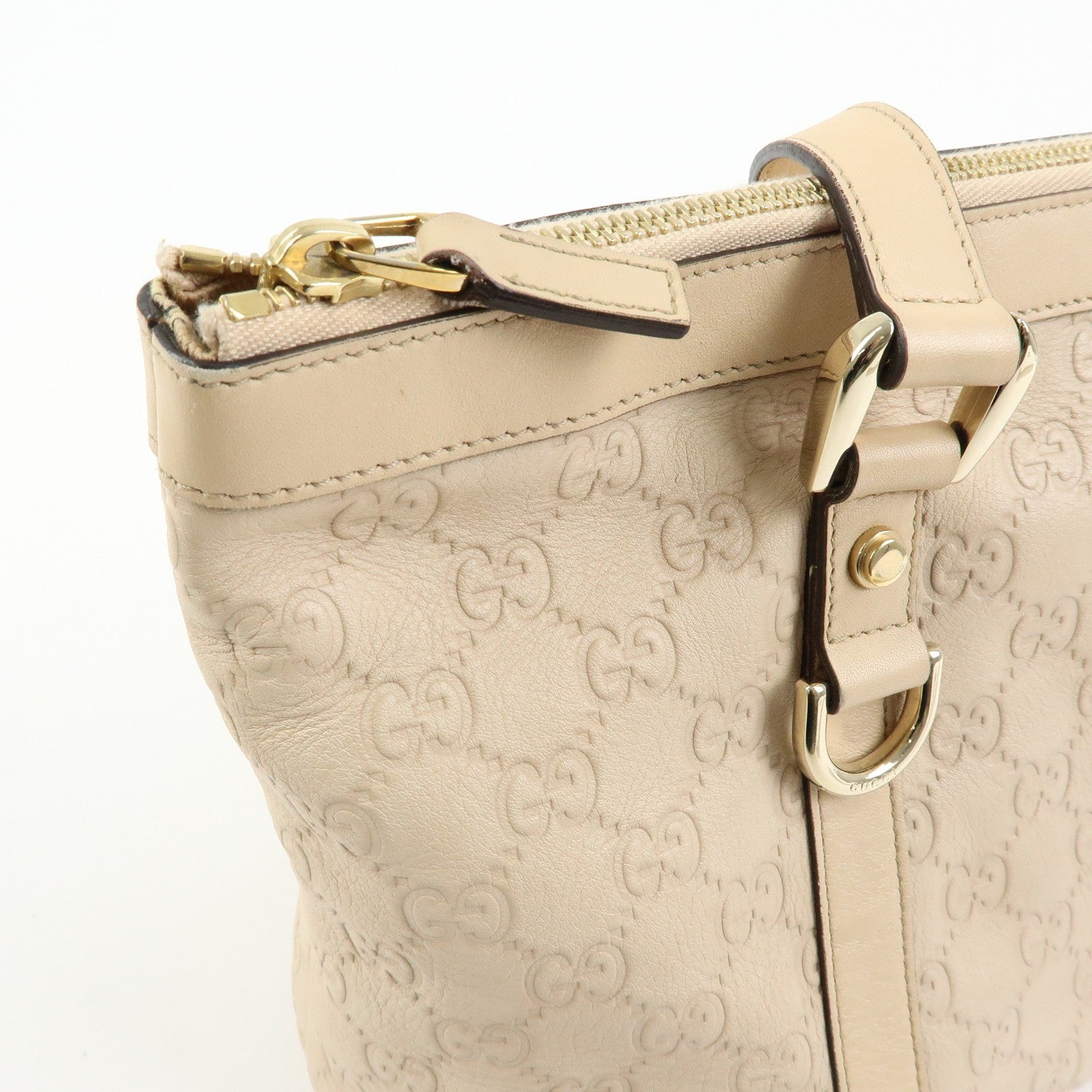 Gucci Abbey Tote Bag - Pink, Guccissima Leather