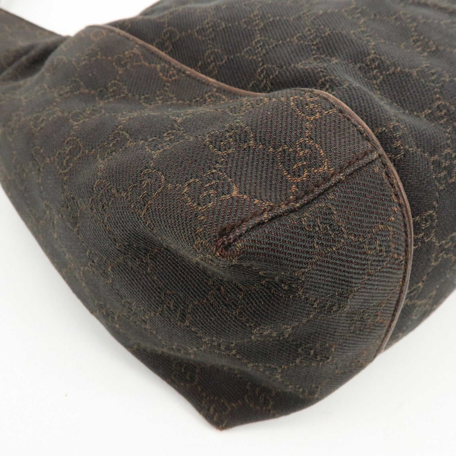 Gucci Shoulder Bag - Dark Brown, GG Canvas, Leather