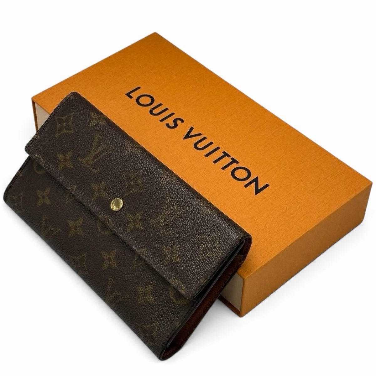 Louis Vuitton International Tri-fold Wallet - Brown, Leather, PVC
