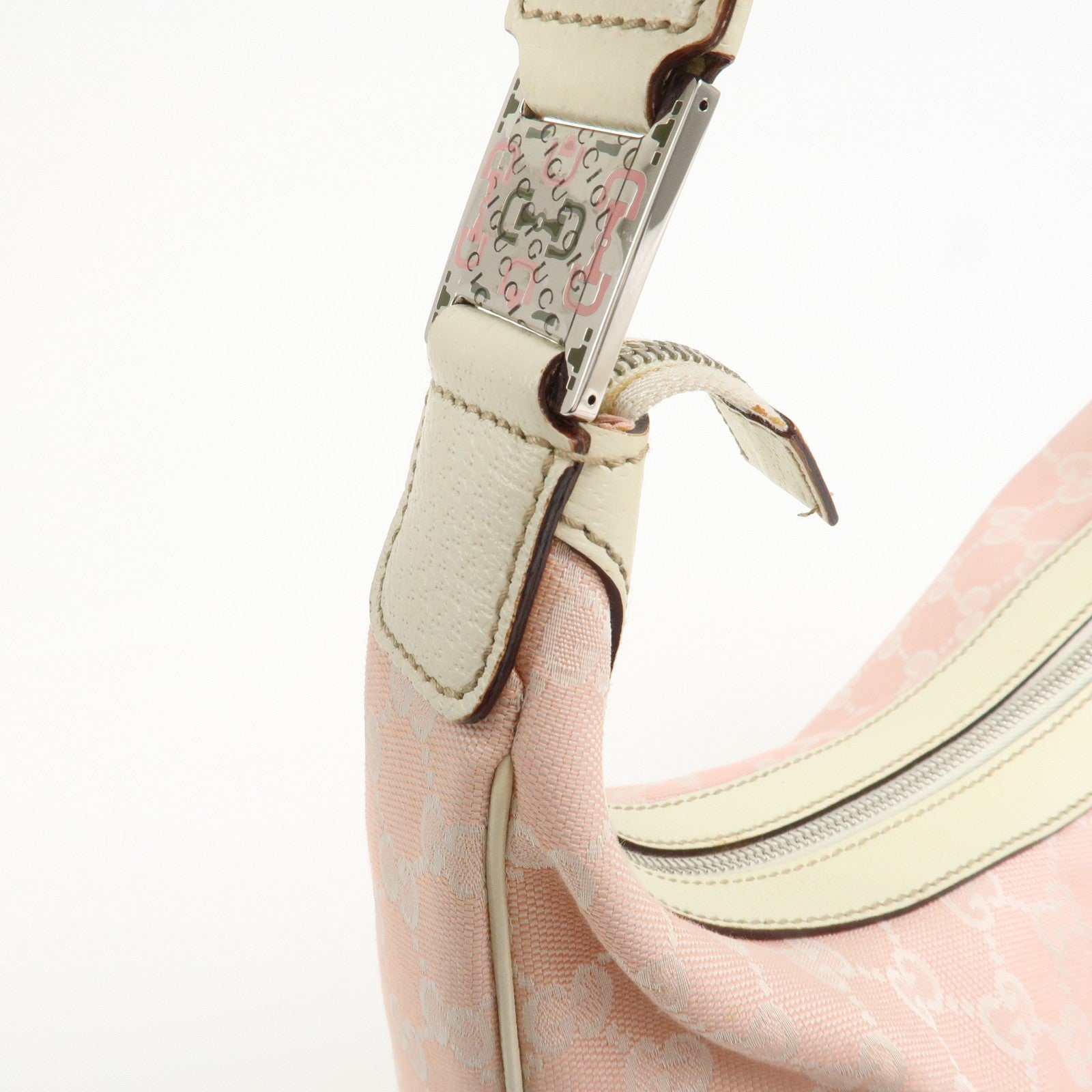 Gucci Shoulder Bag - Pink, Canvas Leather 