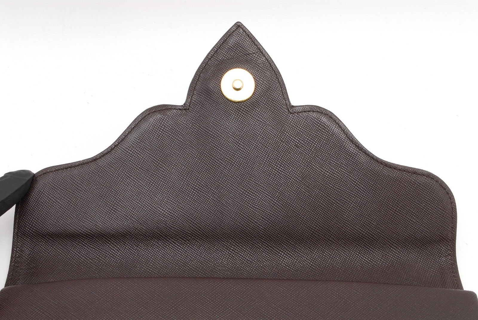 Saint Laurent Yves Clutch Hand Bag - Brown, Leather 