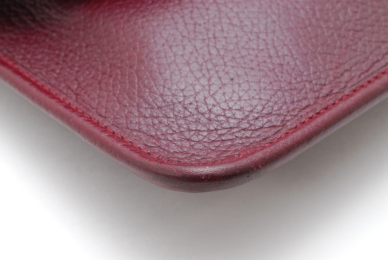 Yves Saint Laurent Quilted Clutch Bag - Red Bordeaux, Leather