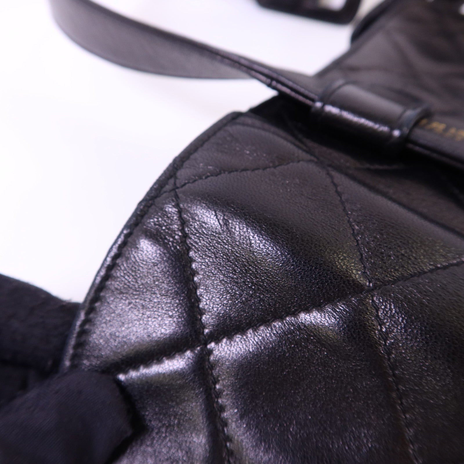 CHANEL CC GHW Waist Bag - Black, Lambskin Leather