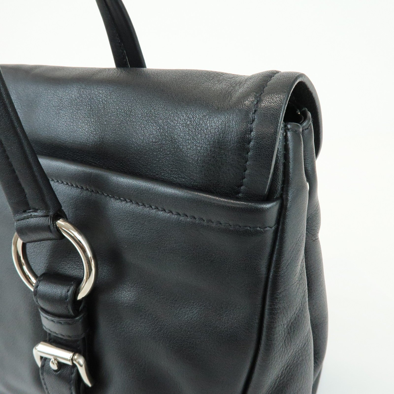 Prada Shoulder Bag - Black, Calf Leather
