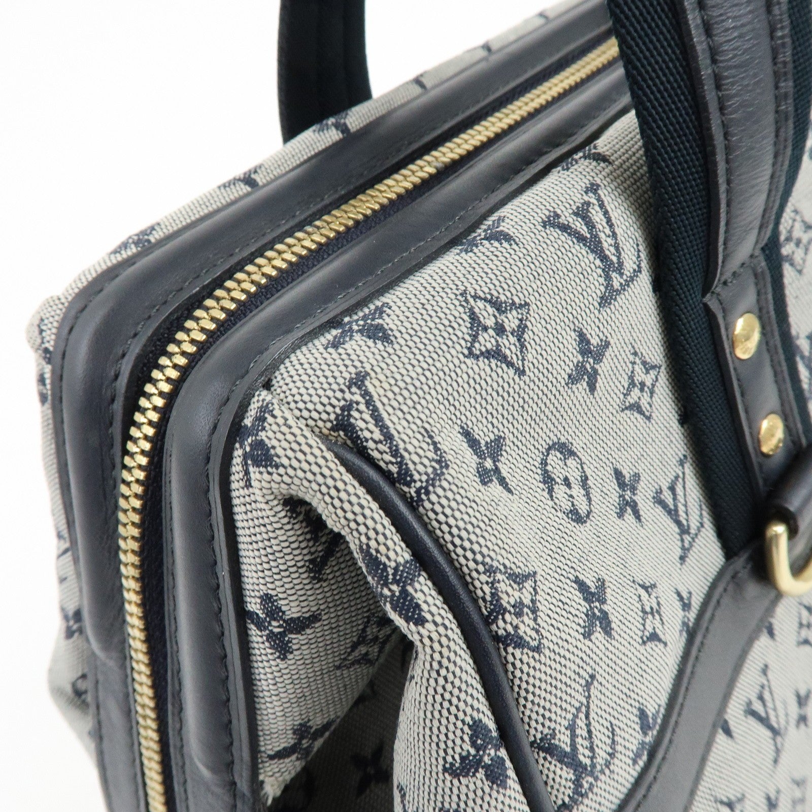 LOUIS VUITTON Monogram Mini Lin Navy Josephine GM