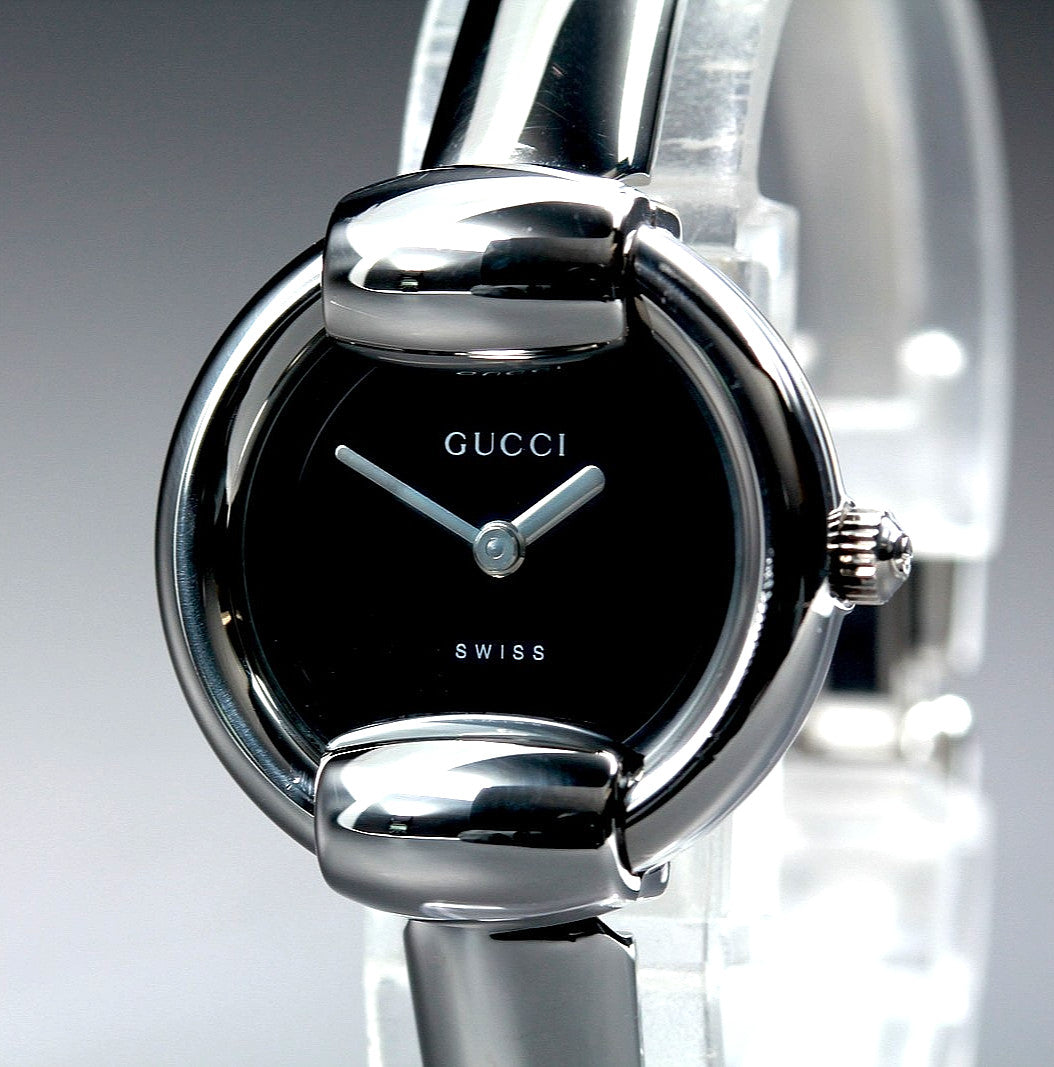 Gucci 1400L Watch - Black, Stainless Steel 