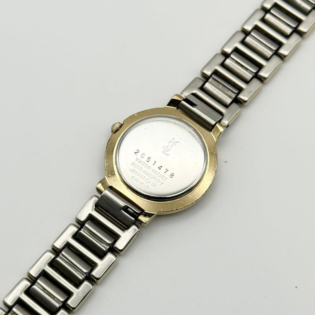 Saint Laurent Quartz Wristwatch - White, Gold
