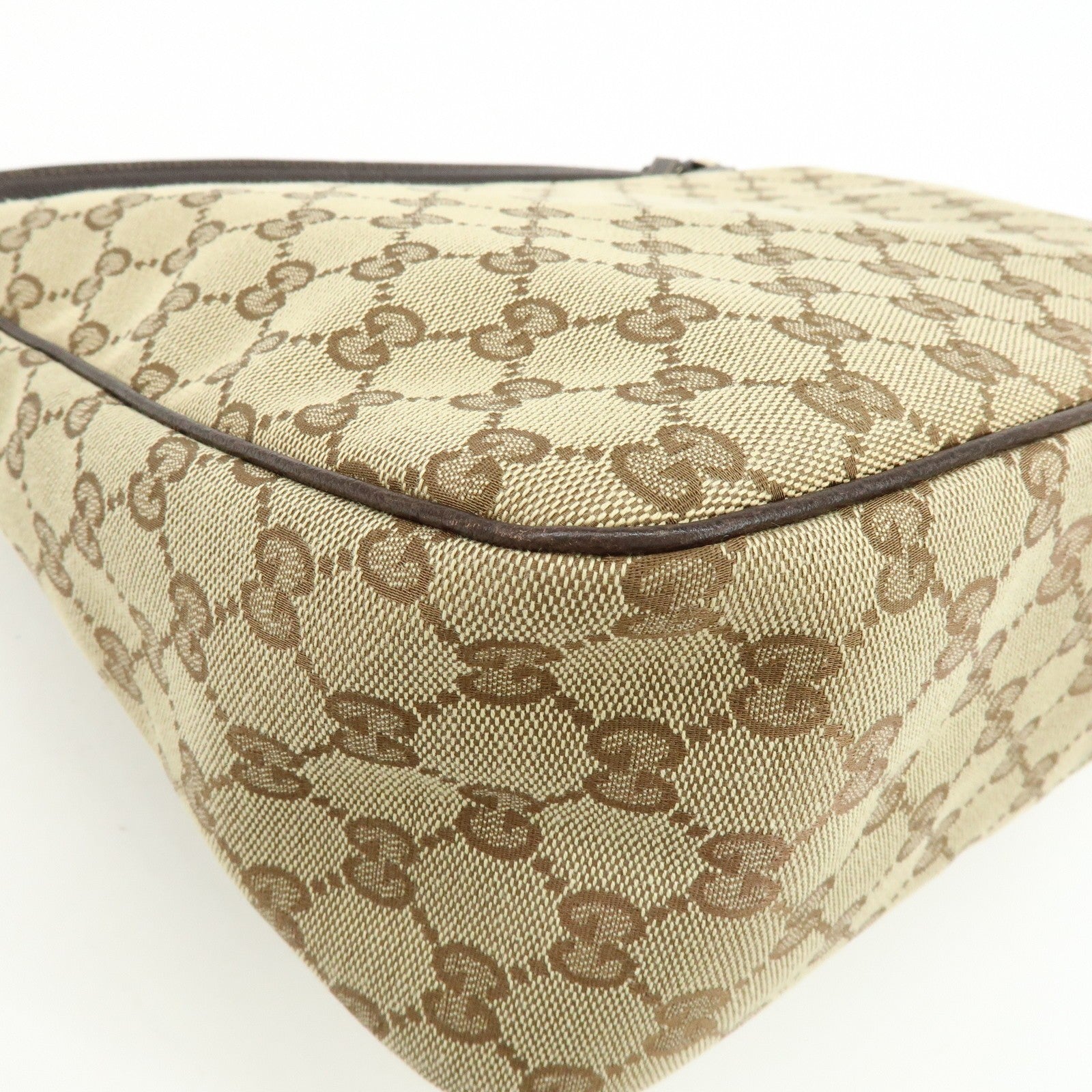 Gucci Shoulder Bag - Beige, Canvas Leather 