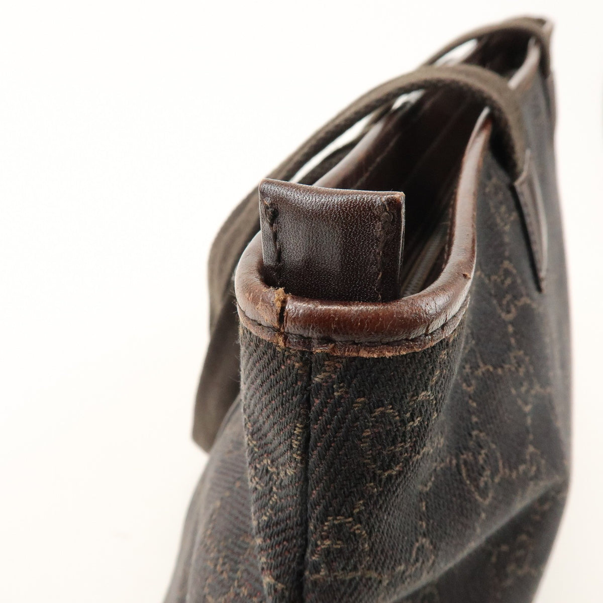 Gucci Tote Bag - Dark Brown, GG Canvas, Leather