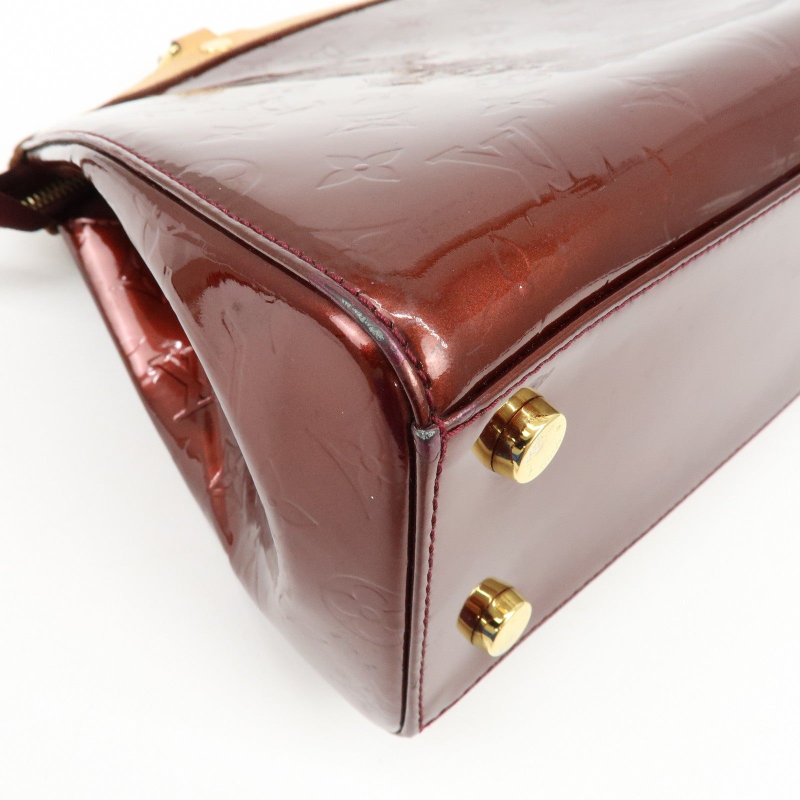 Louis Vuitton M91690 2Way Shoulder Bag - Rouge Fauve, Vernis Leather