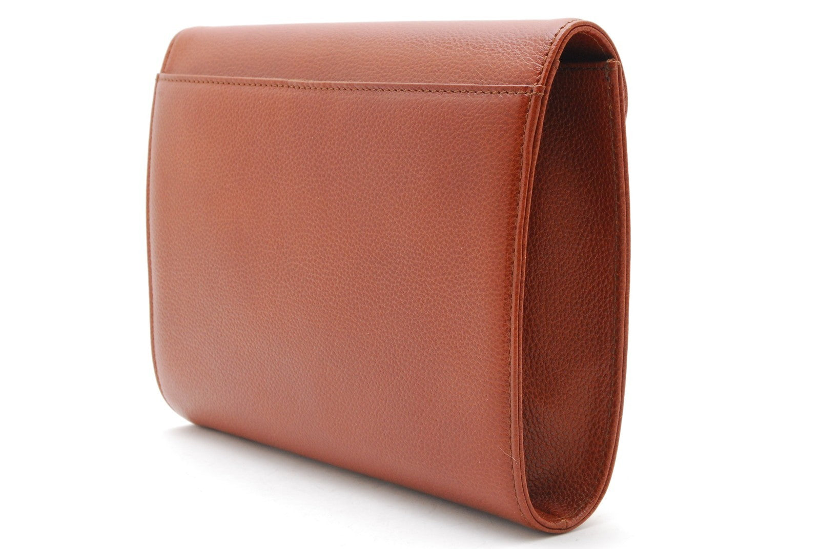 Saint Laurent Yves Clutch - Brown, Leather 