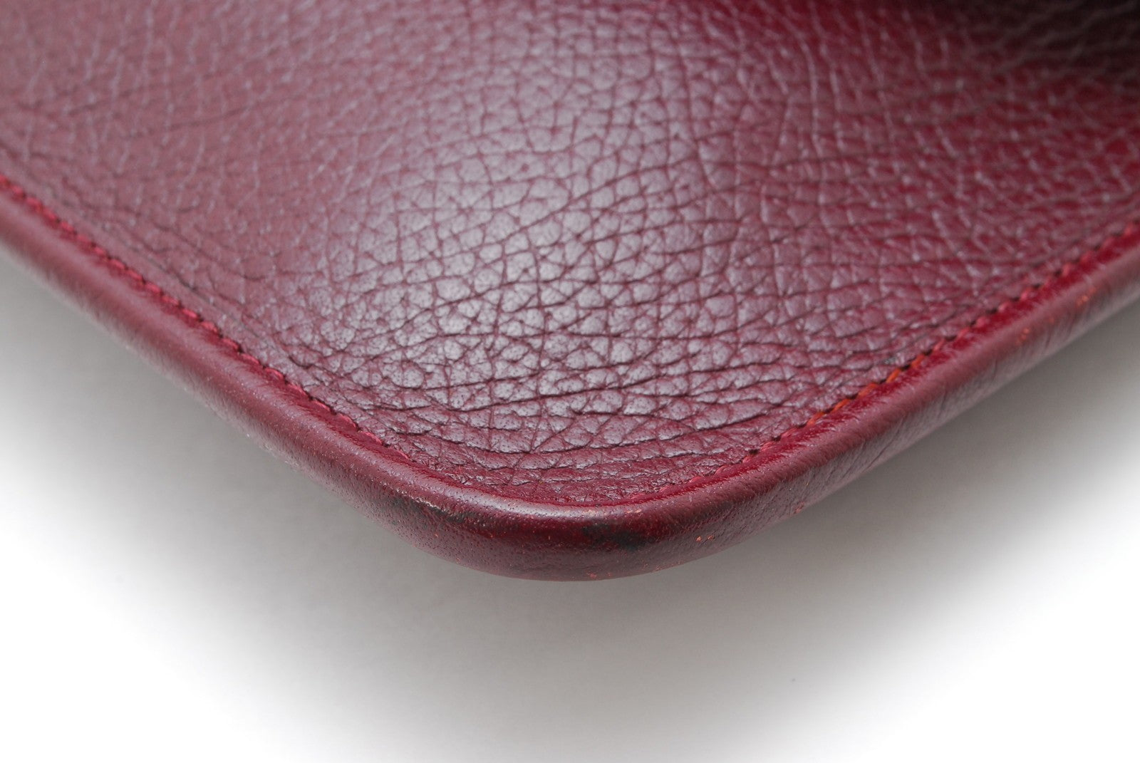 Yves Saint Laurent Quilted Clutch Bag - Red Bordeaux, Leather