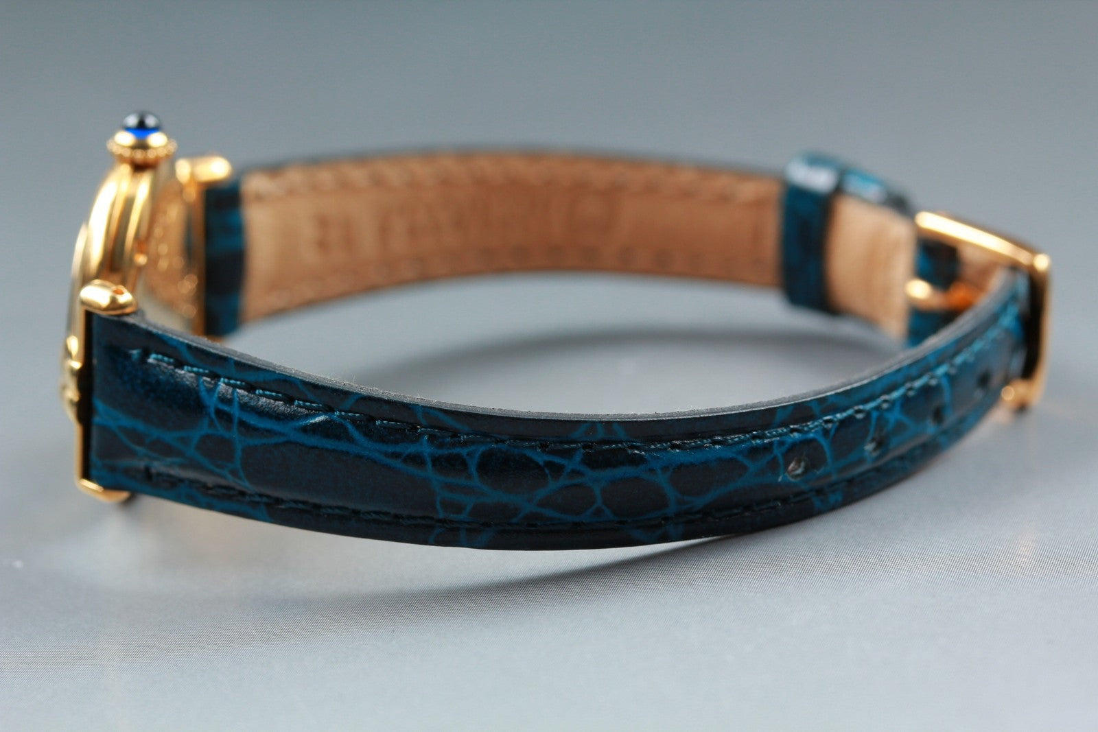 Cartier Must Colisee Vermeil 2410 Watch - Gold Blue, Stainless Steel