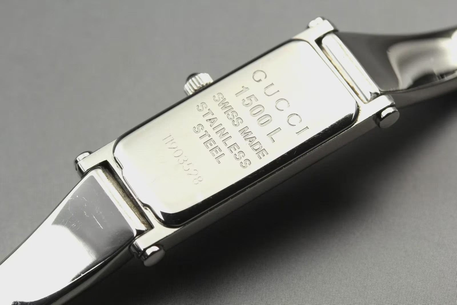 Gucci 1500L Watch - Black, Stainless Steel