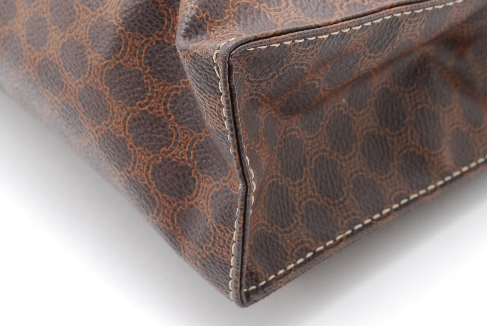 Celine Macadam Clutch Bag - Brown, PVC Leather
