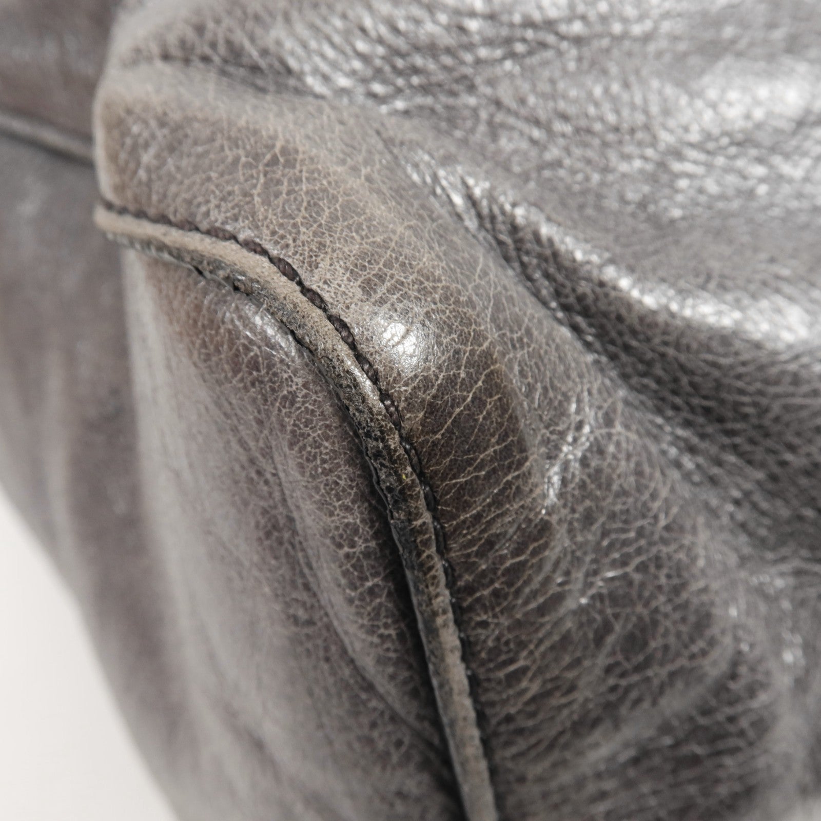 Miu Miu GHW Shoulder Bag - Grey, Calfskin Leather 