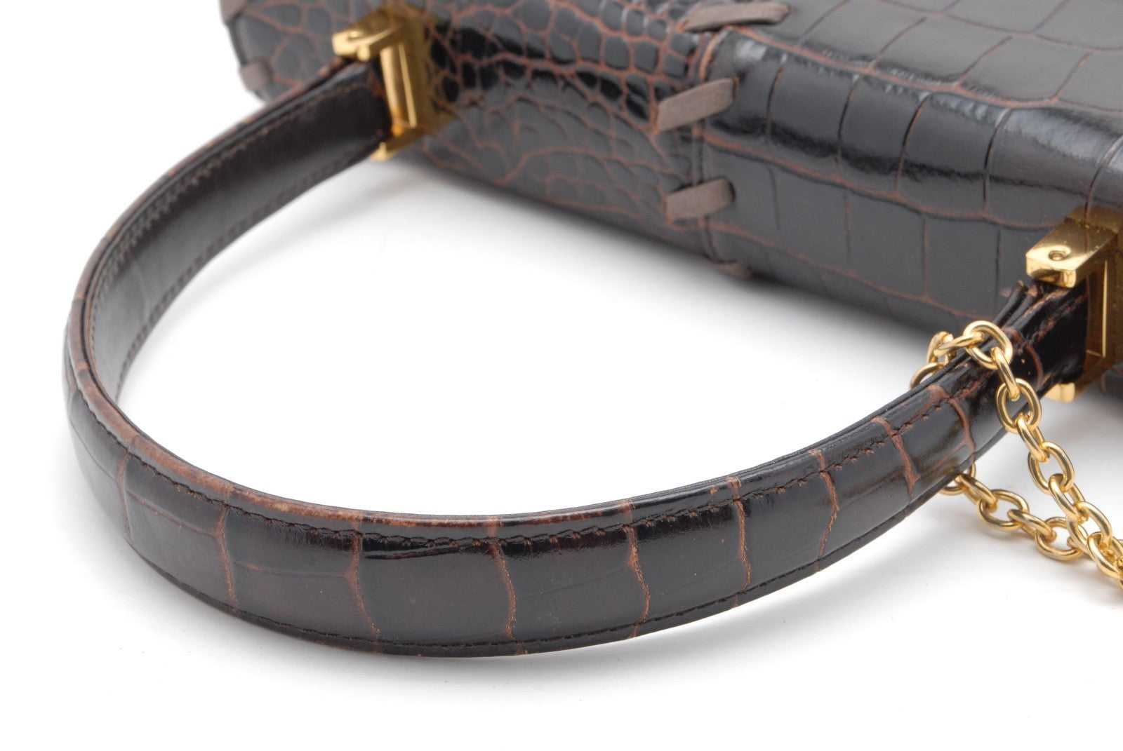 Saint Laurent Yves Hand Tote Bag - Brown, Leather 