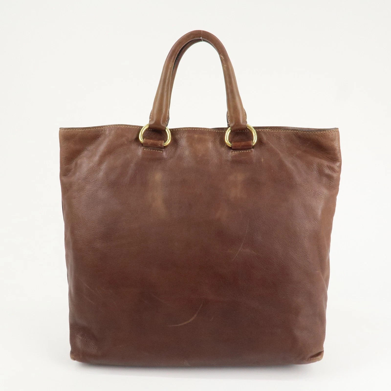 PRADA 2way Bag - Brown, Leather