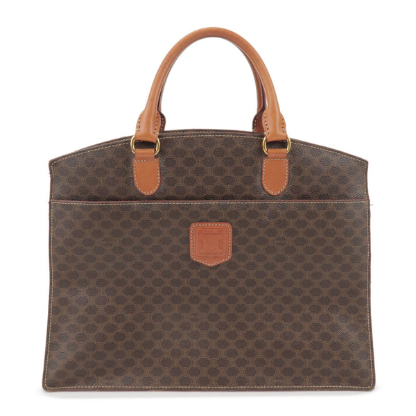 Celine Tote Bag Handbag - Brown, PVC Coated Canvas and Leather