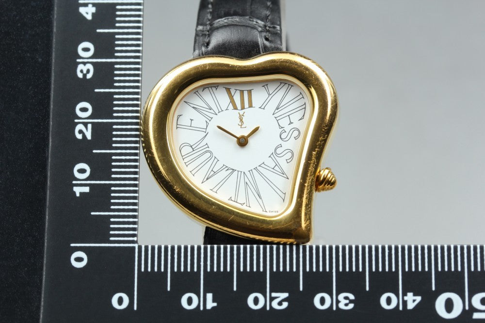Yves Saint Laurent Heart 05F Watch - White, Leather