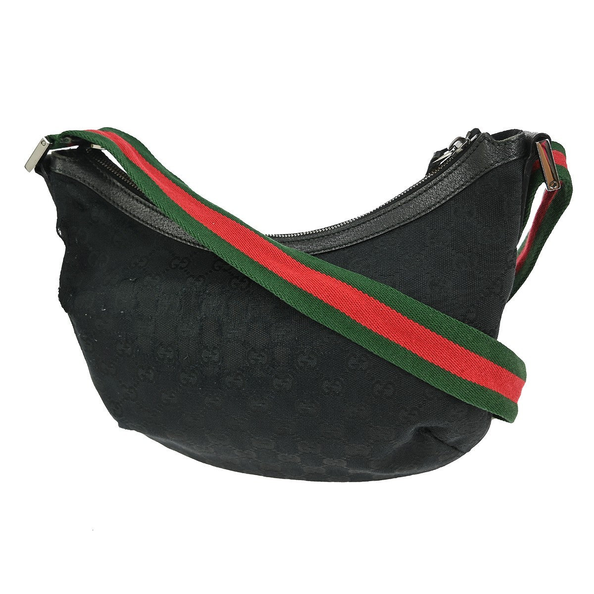 Gucci Shoulder Bag - Black, Canvas 