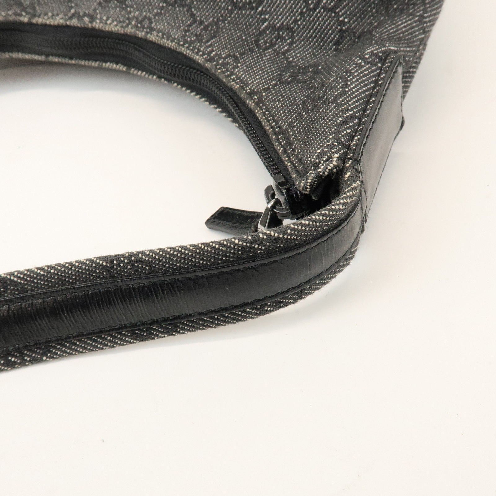 Gucci Shoulder Bag - Black, GG Denim, Leather
