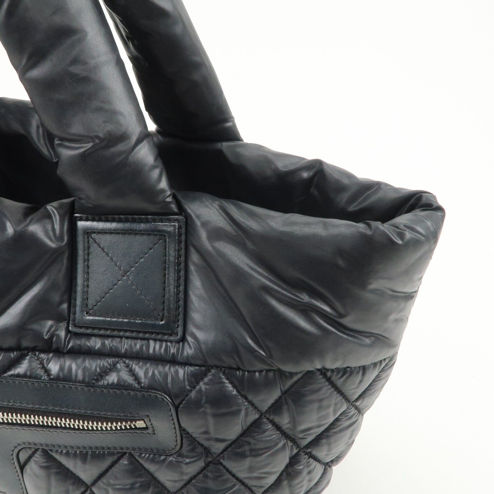 Chanel Coco Cocoon PM Tote Bag - Black, Nylon Leather