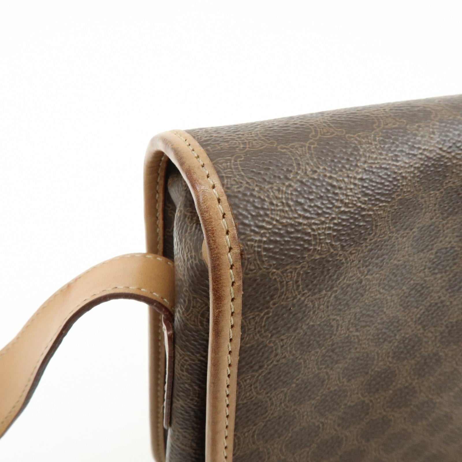Celine Macadam Shoulder Bag - Brown, PVC Leather