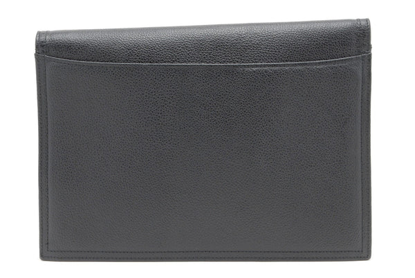 Yves Saint Laurent Envelope Clutch - Black, Leather
