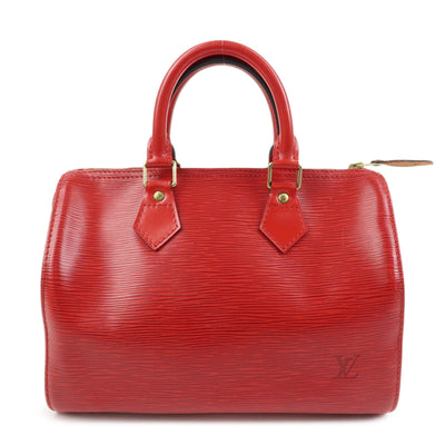 Louis Vuitton Epi Speedy 25 Boston Hand Bag - Castilian Red, Epi Leather