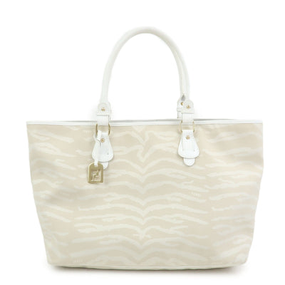 Fendi Tote Bag - Beige, Canvas Leather