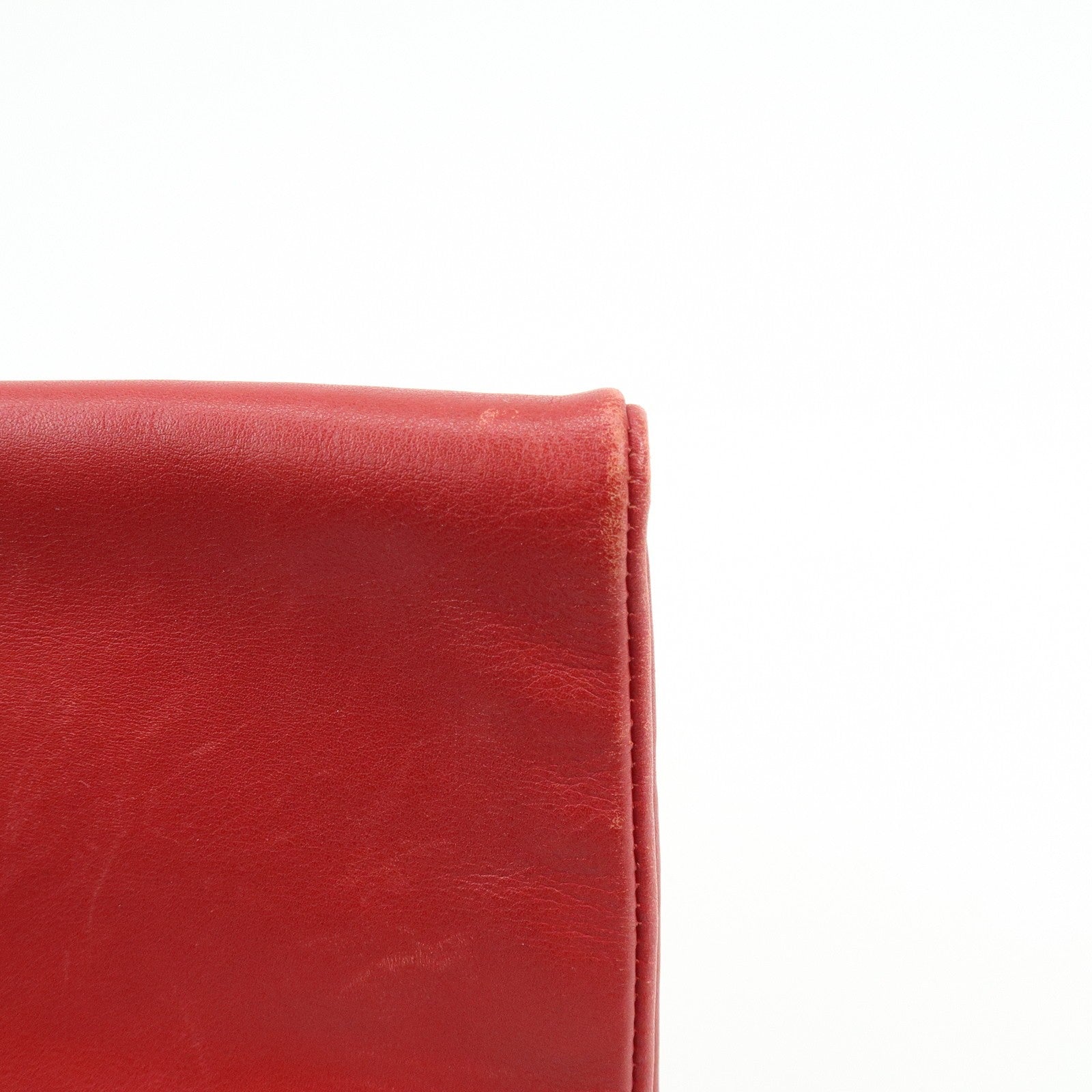 Saint Laurent Paris Clutch Bag - Red, Leather