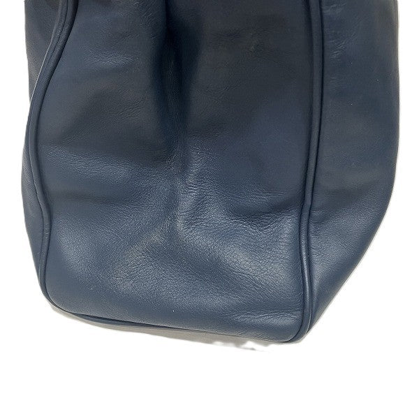 Dior Logo Charm Handbag - Navy, Leather