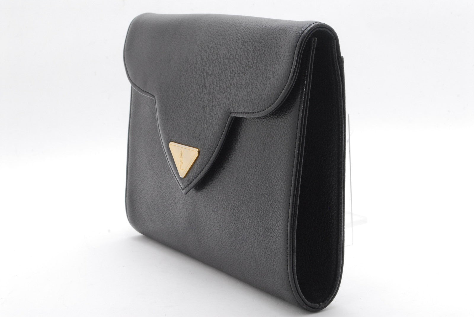 Saint Laurent Yves Clutch Bag - Black, Leather 