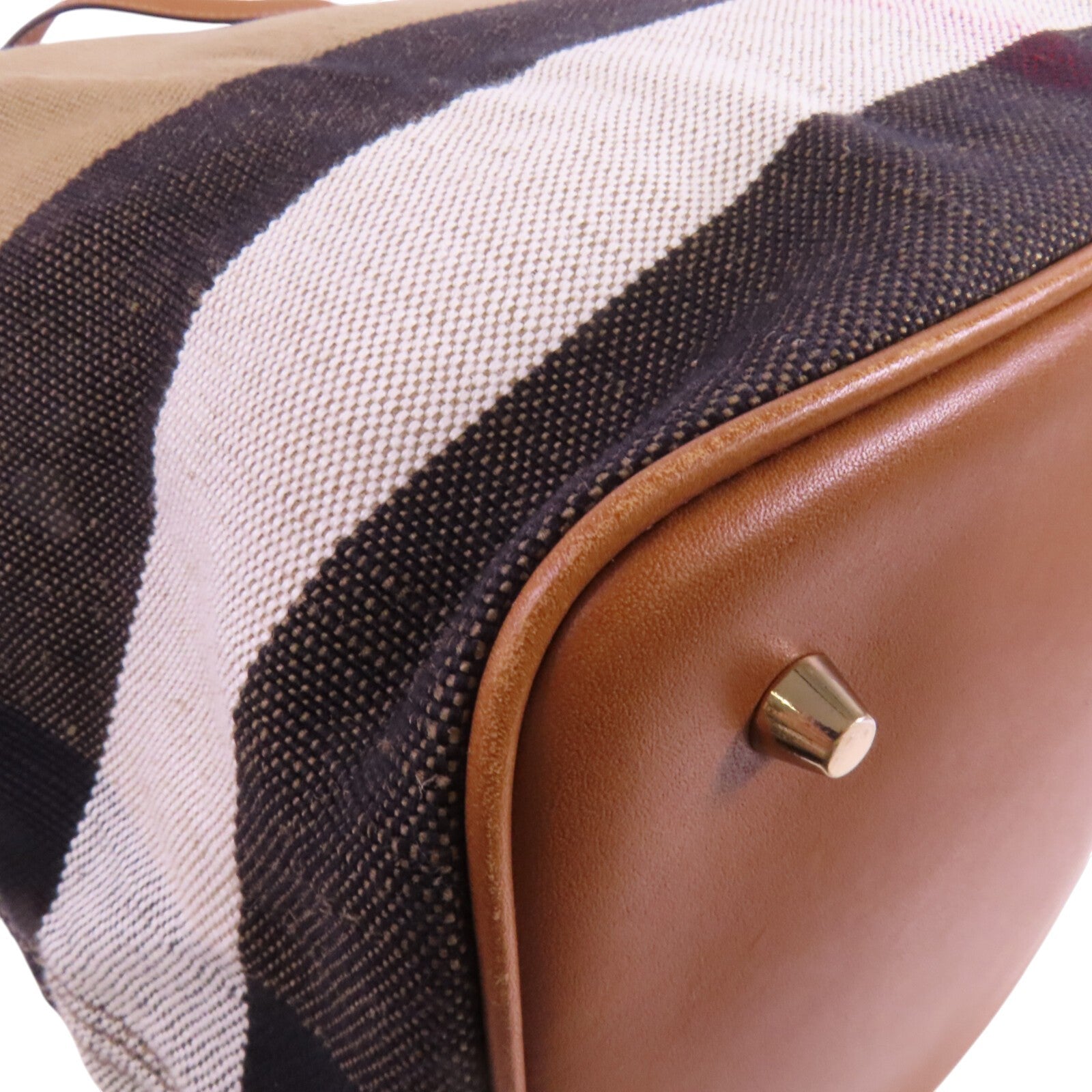 Burberry GHW Handbag Shoulder Bag - Brown, Canvas