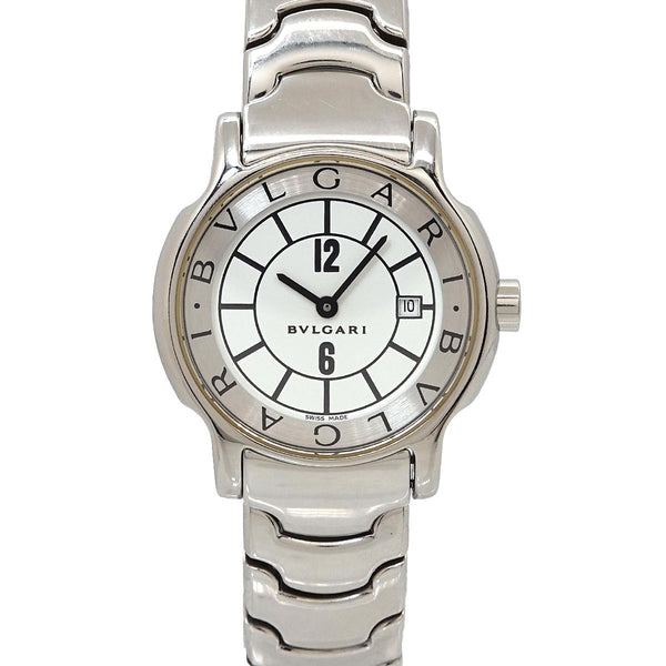 BVLGARI Solo tempo ST29S Watch - White, Stainless steel