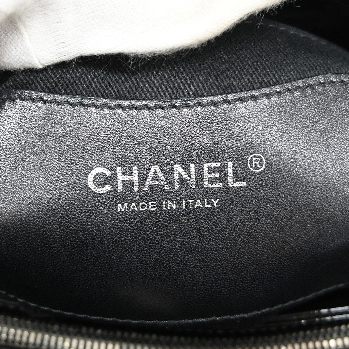 Chanel Duffle Handbag - Black, Patent Leather