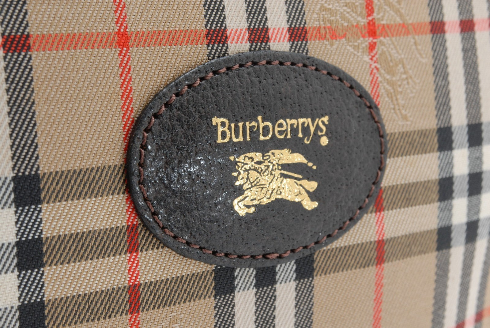 Burberry Nova Check Clutch Porch Bag - Beige, Canvas